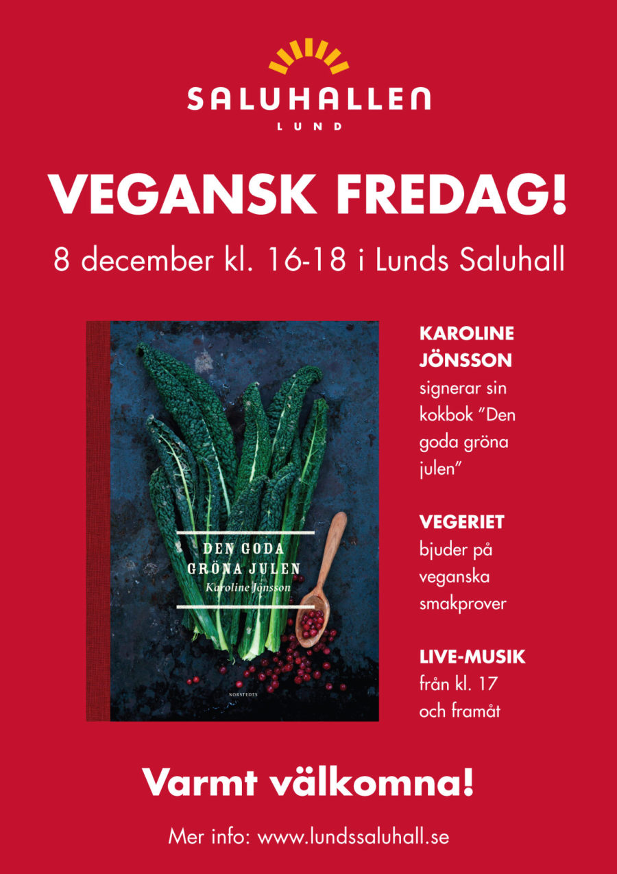 Vegansk fredag i Lunds saluhall